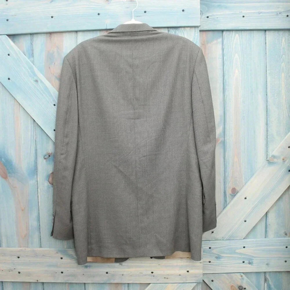 Vintage Oscar de la Renta Size 39L Suit Jacket Blazer Gray - Picture 7 of 7